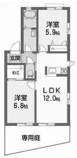 プランドール凛 A・B棟【1階】の間取り