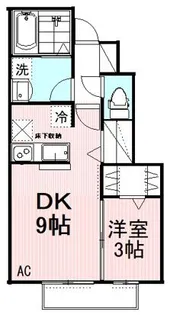 ヴィラージュ国立【2階】の間取り