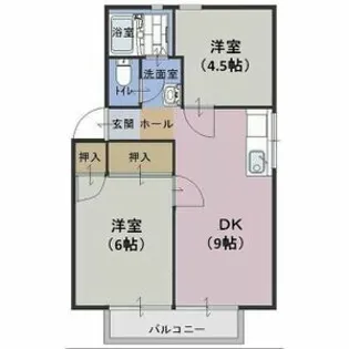 エスポワール A棟【1階】の間取り