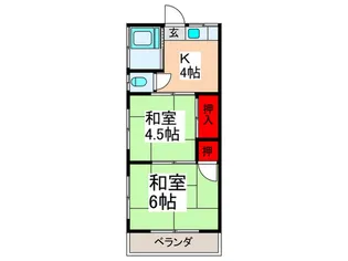第二杉本荘【2階】の間取り