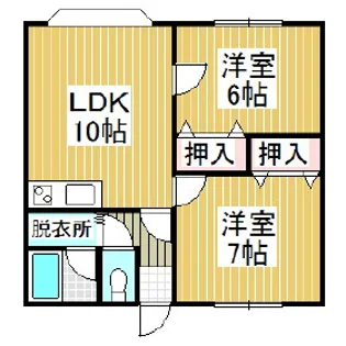マルミハウス【2階】の間取り