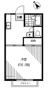 パークサイド六高台【1階】の間取り