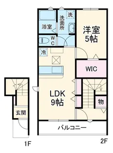 LOTUS浅羽【2階】の間取り