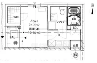 タスキリシェス押上【3階】の間取り