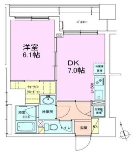 銀座レジデンス参番館【4階】の間取り