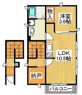 プチメゾン石井【2階】の間取り