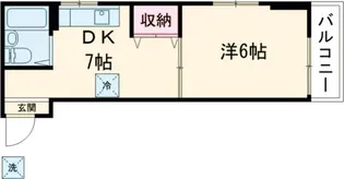 清涼館【1階】の間取り