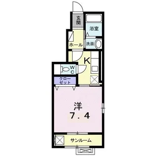 ベル・フルール【1階】の間取り