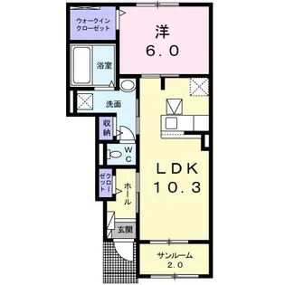 アイランドヒルズ古来I【1階】の間取り