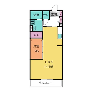 アルデバラン神田【3階】の間取り