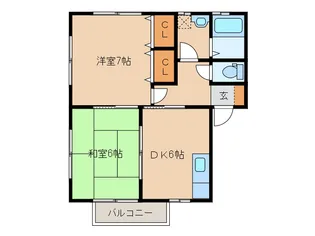 Carino nanami【2階】の間取り