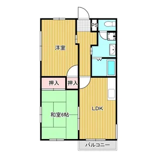 BeachWalkANNEX【2階】の間取り