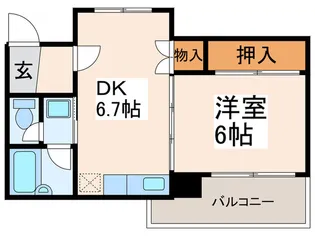メゾン荒川II【2階】の間取り