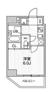 コンシェリア新橋【12階】の間取り