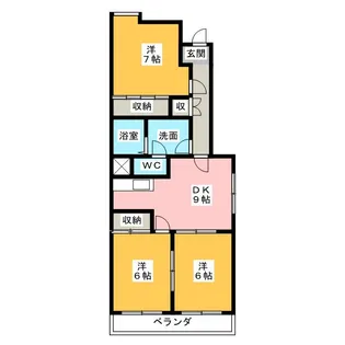 メゾンきさらぎ【1階】の間取り