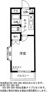 カサ エルマノス【1階】の間取り