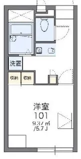 レオパレスペガサスII【2階】の間取り