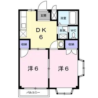 ミヤビコーポラス【1階】の間取り