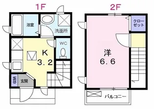 バルビゾンIII【1階】の間取り