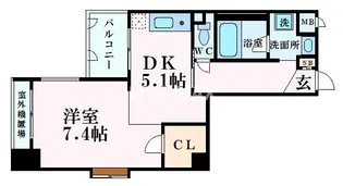ベラジオ富小路【5階】の間取り