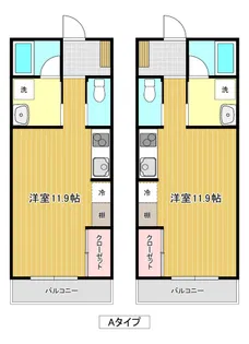 クロスハーモニー【2階】の間取り