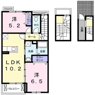 アイランド・ヒルズ下妻【3階】の間取り