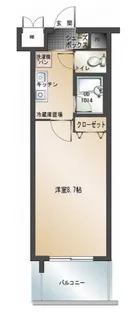 エンクレスト博多駅南【3階】の間取り