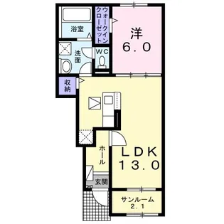 オークガーデン I【1階】の間取り