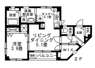 レジデンスSAITOU【2階】の間取り