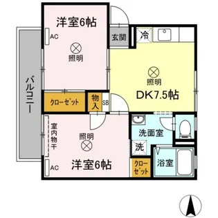 シンフォニー12【2階】の間取り