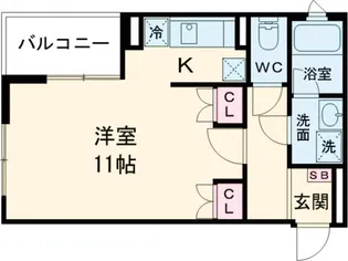 ヒルトップ北沢【3階】の間取り