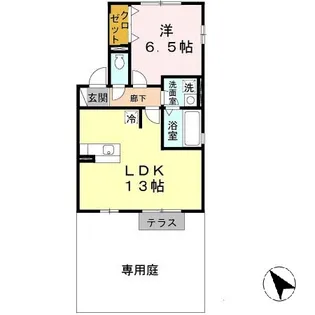 サンフィールドII【1階】の間取り