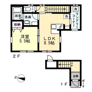 RE春日部姫宮【2階】の間取り
