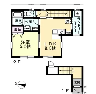 RE春日部姫宮【2階】の間取り