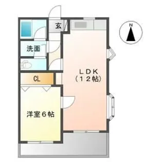 ラ・モーナnana【2階】の間取り