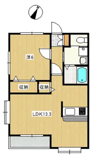 ソルクレストD【1階】の間取り