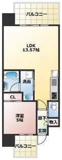 プレジオ御幣島ASIAN【9階】の間取り