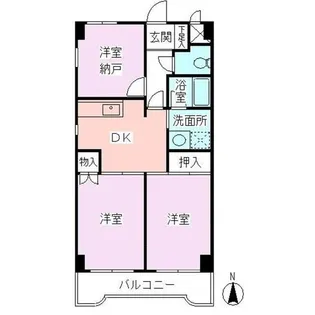 さがみ野駅北口ビル【3階】の間取り