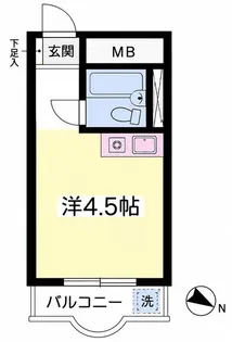 エクスクルーシヴ中井【3階】の間取り