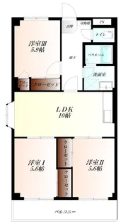 Misawaビル WiFi対応【3階】の間取り