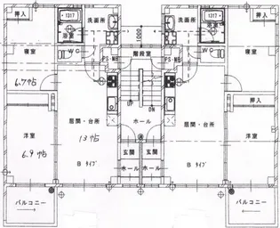 カーサドマーニ【1階】の間取り