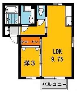 シャルムトロンB【2階】の間取り