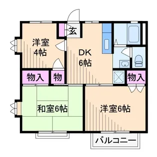 コモディータ新川崎【2階】の間取り