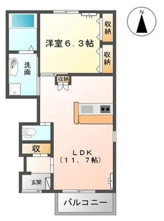 山茶花【1階】の間取り
