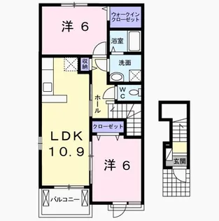 グランパール富里七栄 II【2階】の間取り