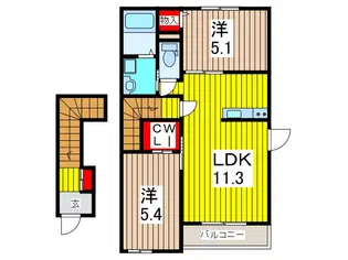 ガーデン【2階】の間取り