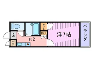 マンションパルス【2階】の間取り