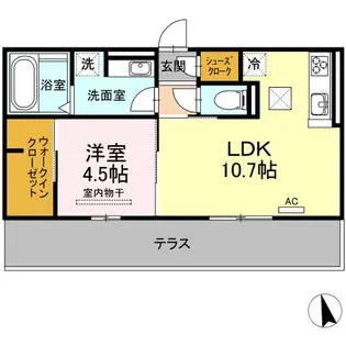 サンシャインヒルズ上挙母【1階】の間取り