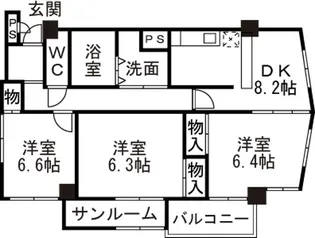 Via LatteaII【2階】の間取り