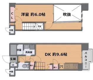 パラッツォ ディ モデルノ【6階】の間取り